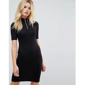 ASOS Mini Bodycon Dress with High Neck